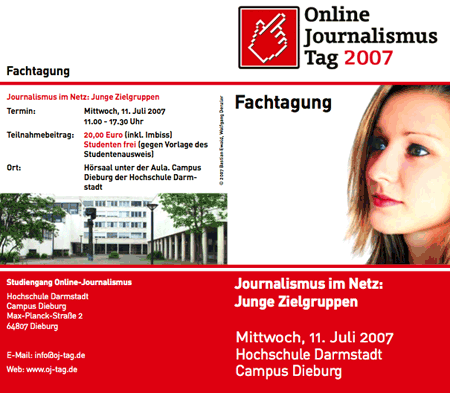 Online Journalismus Tag 2007 Einladung