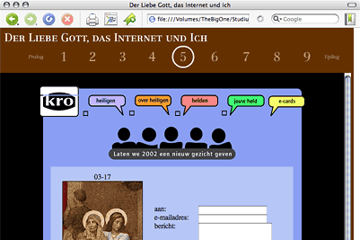 Screenshot �Der Liebe Gott, das Internet und Ich�