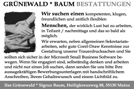 Gr�newald Baum-Bestattungen