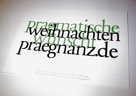 pragmatische Weihnachtenh w�nscht praegnanz.de