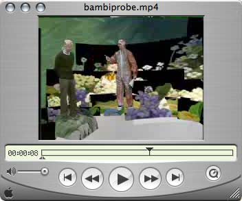 Bambi im Quicktime-Player