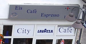 Cafe mit Apostroph