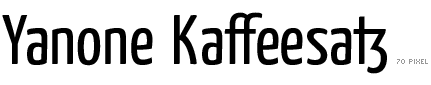 Yanone Kaffeesatz