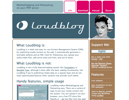 Loudblog Screen 1