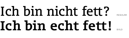 Union regular und bold