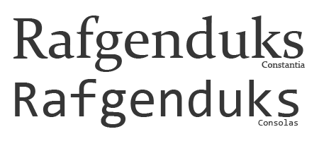 Constantia und Consolas